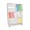 Arrow 3 Shelf Fabric Display - White Vinyl Laminate