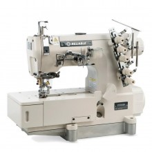 Reliable 2100IF Flat Bed Interlock Direct Drive Motor Cover Stitch with Assembled Table