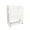 Arrow 4 Shelf Fabric Display White Vinyl Laminate
